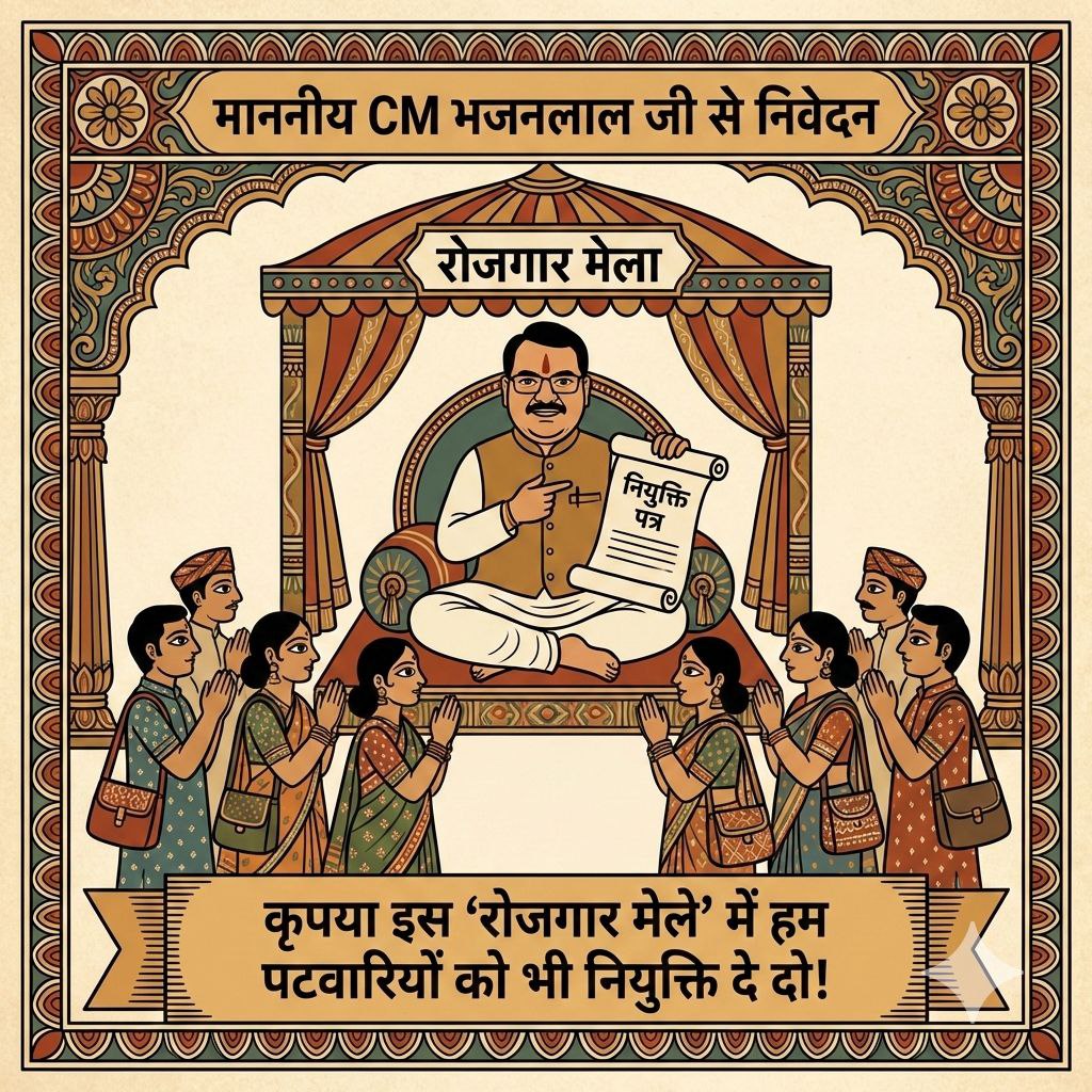 itisha_kanwar's tweet photo. @RajCMO अंतिम परिणाम जारी होने के बाद भी पटवारी चयनितों को नियुक्ति क्यों नहीं दी जारी?
#पटवारी_ज्वाइनिंग_दो https://t.co/0ehdLbYZoT