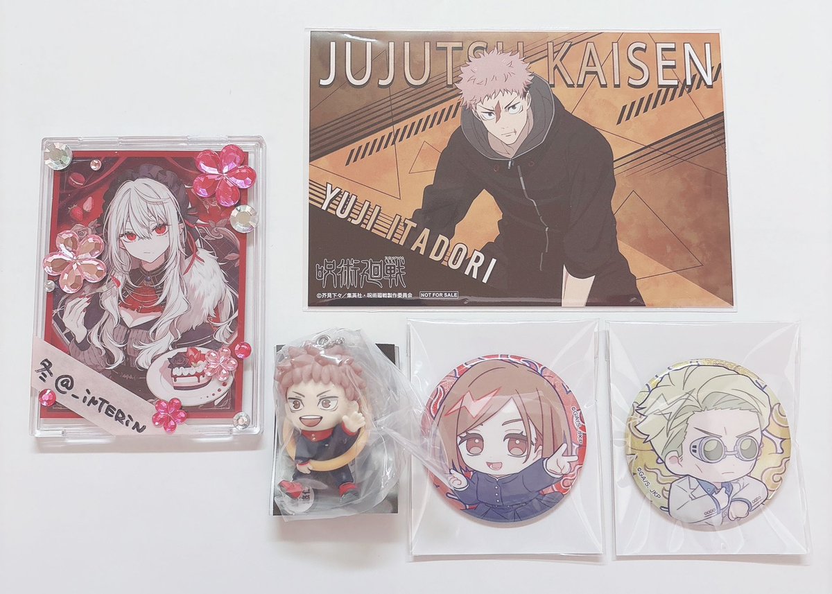 <a href="/k/">k</a> 【交換】呪術廻戦 死滅回游 放送記念フェア in アニメイト ビジュアルカード ホログラムキャラバッジコレクション ぱすてるぽっぷ こんにち輪!フィギュアマスコット

譲）画像

求）同異種 伏黒 五条

複数提供可

呪術廻戦 アニメイトフェア フェア特典 特典 カード 缶バッジ こんにち輪 交換