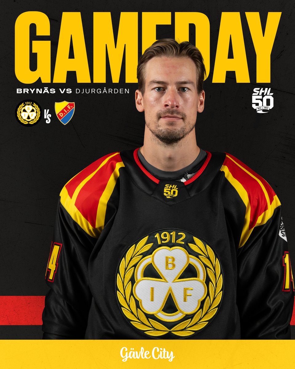 Brynas's tweet photo. GAMEDAY!
🏆 SHL
🆚 Djurgården
🏟️ Monitor ERP Arena
⏰ 19:00
🎟️ https://t.co/wScmeK0850
📺 TV4 Play/TV4 Hockey
🤝 Gameday presenteras av: @gavle_city https://t.co/J5LvtDMrfE