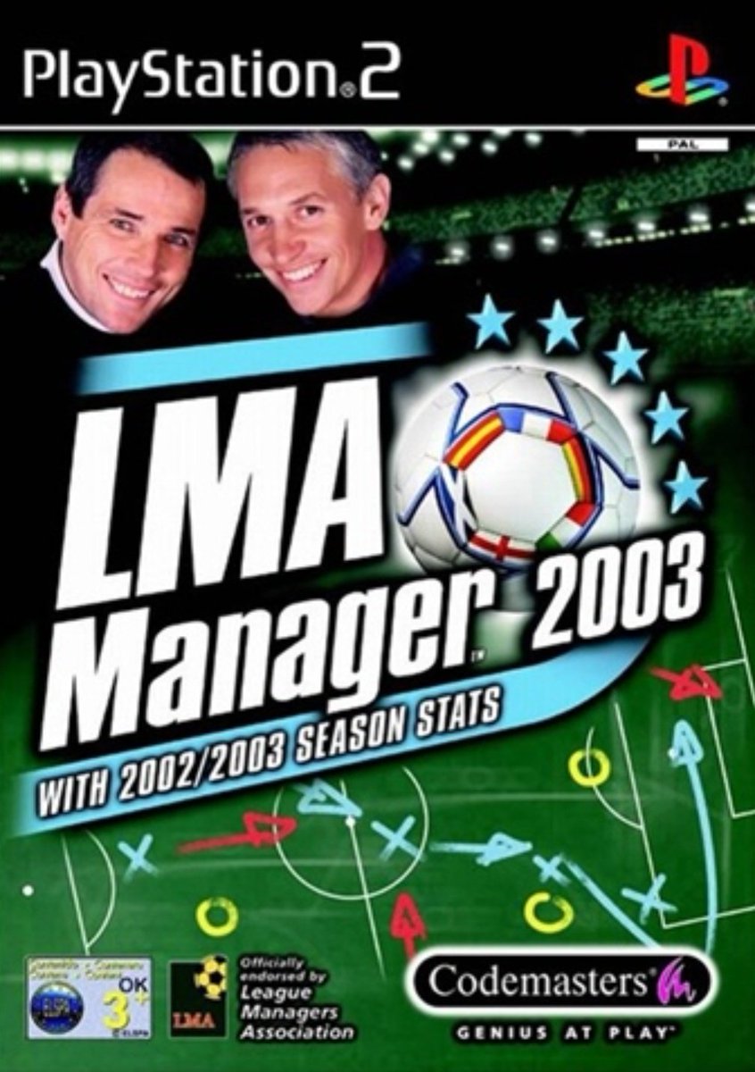 LMA Manager 2003

#PS2 #Sony #Codemasters #FootyGames #Management