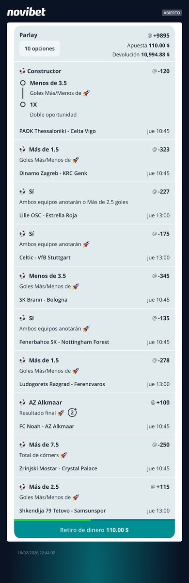 _PinguinoPicks's tweet photo. Bomba Yucateca 💣 +9895
Apuesta realizada en @NovibetMexico https://t.co/AEaLV31yVs