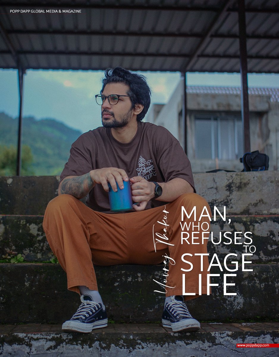 DappPopp's tweet image. YUVRAJ THAKUR – MAN WHO REFUSES TO STAGE LIFE
@yuv_thehuman
POPP DAPP VOL VII ISSUE II JAN-FEB 2026 | INTERVIEW STORY | DIGITAL ISSUE
poppdapp.com/popp-dapp/f/yu…
#poppdapp #digitalissue #fashionmagazine #YuvrajThakur #AuthenticArtist #UnfilteredMoments #VisualStorytelling #Human