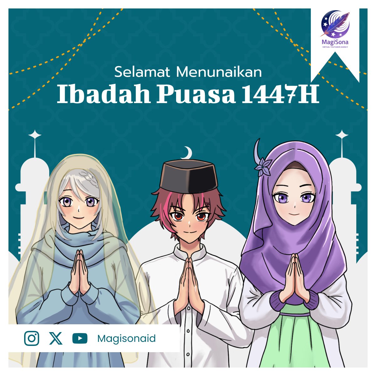 Selamat menunaikan ibadah puasa Ramadhan 1447 H. 

Semoga bulan suci ini membawa kedamaian, keberkahan, dan ampunan bagi kita semua. Selamat beribadah~! 

#ramadhan2026 #MagiSona