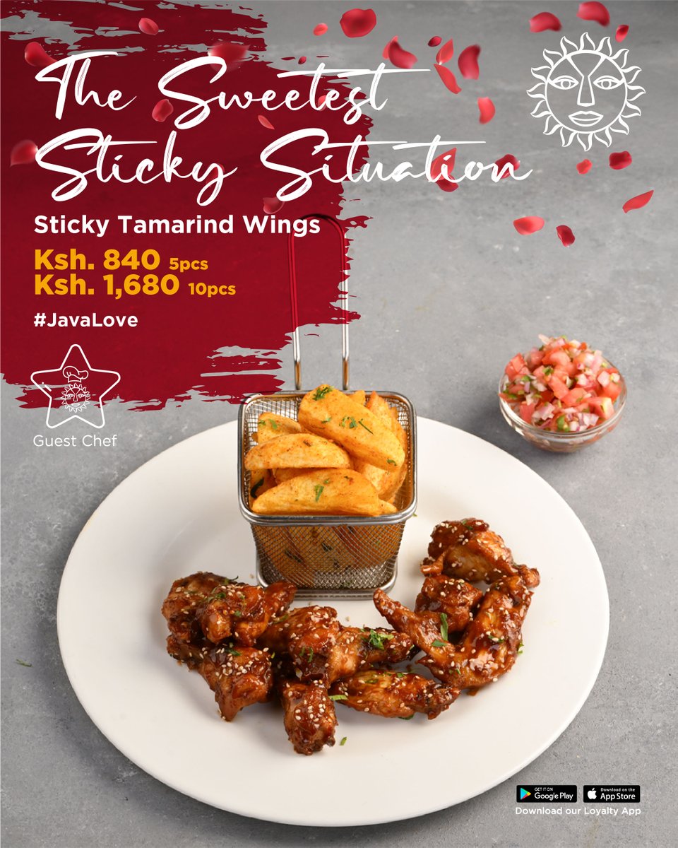 javahouseafrica's tweet photo. For an unforgettable lunch, we recommend the Sticky Tamarind Chicken Wings from the Guest Chef Menu Akoko Val
#JavaGuestChef #JavaLove #JavaValentines https://t.co/jfZuOJn1PK