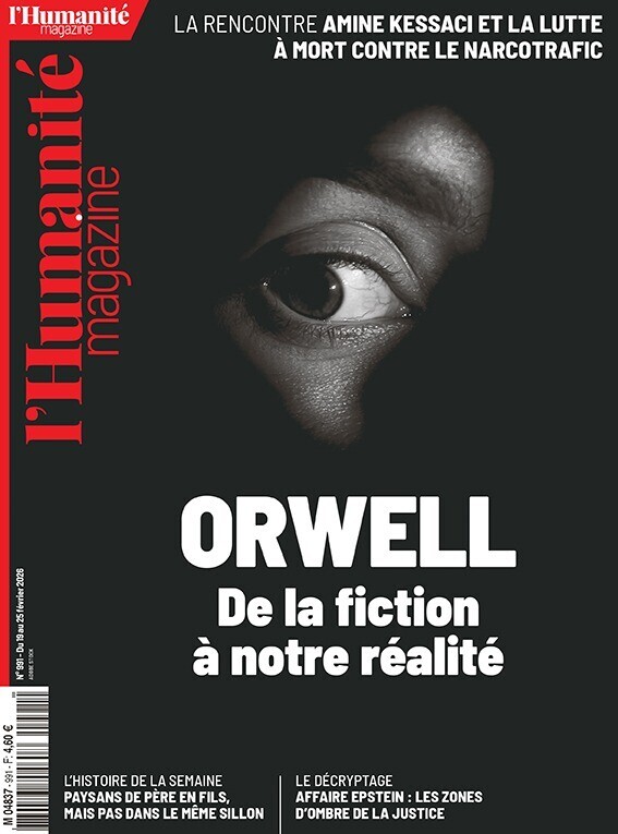 humanite_fr's tweet photo. L'Humanité Magazine du 19 février - Orwell, de la fiction à notre réalité 

📰 https://t.co/wPzGCq0bYC https://t.co/STYl2B6FsY
