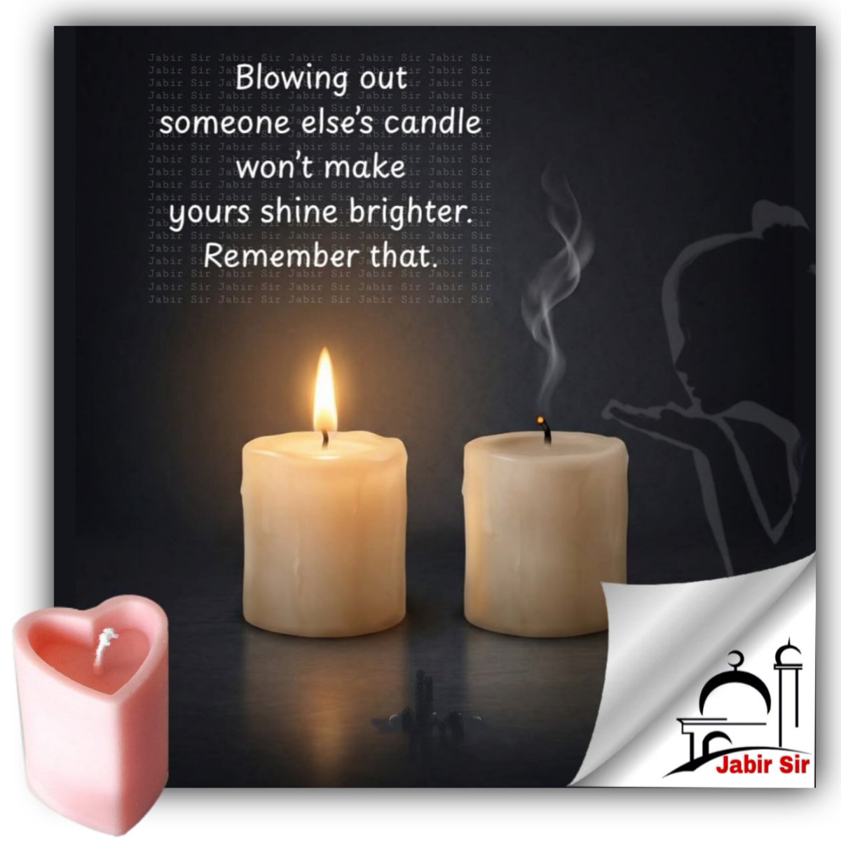 Tearing down others in jealousy, does not improve our own standing.
#lifelessons 
#jabirsir 
#islamquote