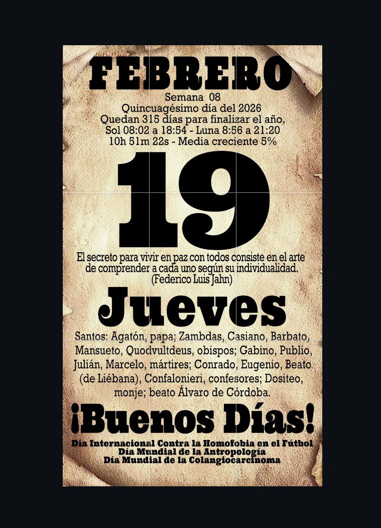 Feliz jueves.
<a href="/1975Jdangosto/">jd_angosto</a> <a href="/ecapdevila65/">Del Atleti</a> <a href="/AsunsanchoM/">M_asunsancho</a> <a href="/angelmartin_nc/">Ángel Martín</a> <a href="/Algane/">Eduardo Rodríguez</a> <a href="/airf78/">Anais Ramos</a> <a href="/anelezar/">Elena</a> <a href="/henarlpz76/">Henar, con hache (una vez lo vi así: Enhar🤦🏻‍♀️)</a> <a href="/CaptainAkab/">Fédor Q.</a> <a href="/MrWolfTeacher/">Óscar "Mr Wolf Teacher" Recio Coll</a> <a href="/katsura_/">Carlos Molina</a> <a href="/mcarce81/">Crispy</a> <a href="/fleogom/">Fernando J. de León</a> <a href="/galvarez_28/">Guillem Àlvarez ⚡️🚀</a> <a href="/preciokilovatio/">Precio Kilovatio</a> <a href="/DulcenombreVel1/">Dulcenombre Velasco</a> <a href="/Salva__RC/">Salva__RC</a> <a href="/RafaSEF1/">ℝ𝔸𝔽𝔸 𝕊𝔼𝔽</a> <a href="/UniversoAlex/">Universo Álex</a> <a href="/NaiSainz/">Naitxu</a>