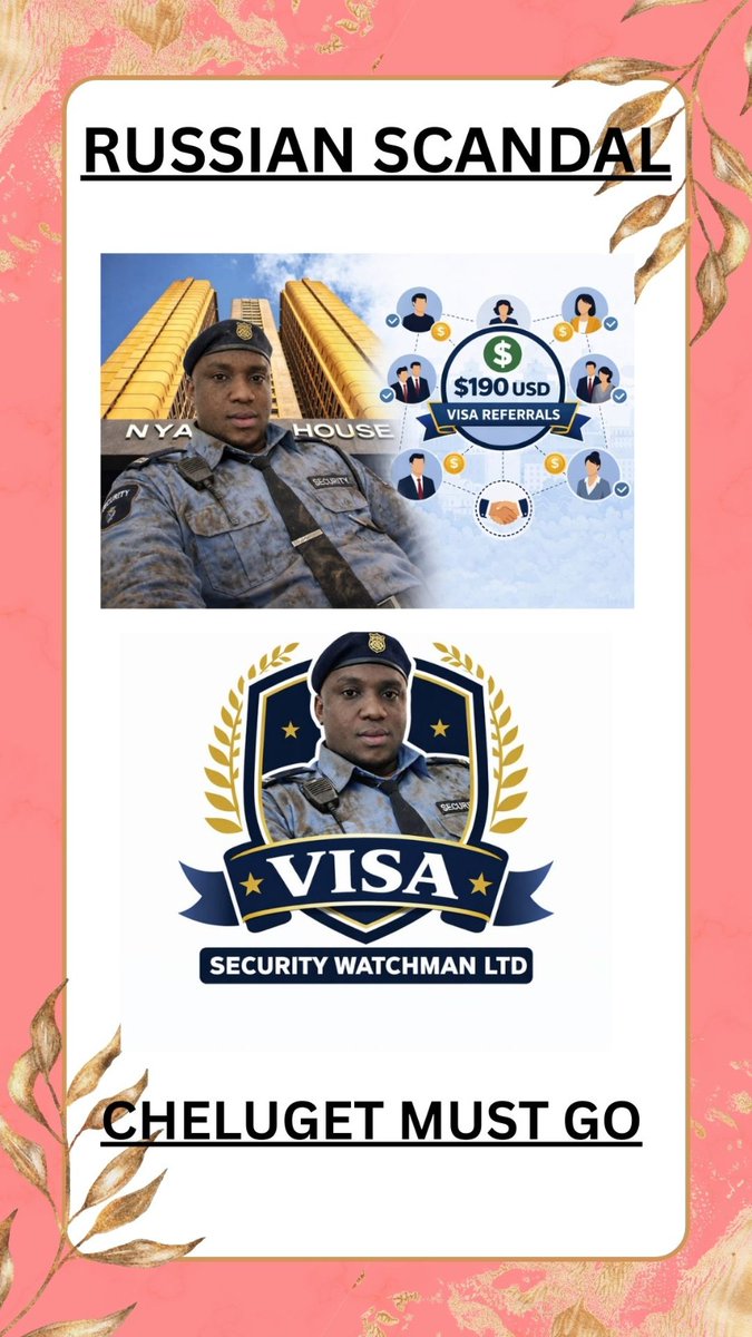 We are submitting all relevant materials to appropriate oversight and investigative authorities for independent review.Russian scandal
Immigration rogue 
ReferralVisa190-USDRussian scandal
Immigration rogue 
ReferralVisa190-USD