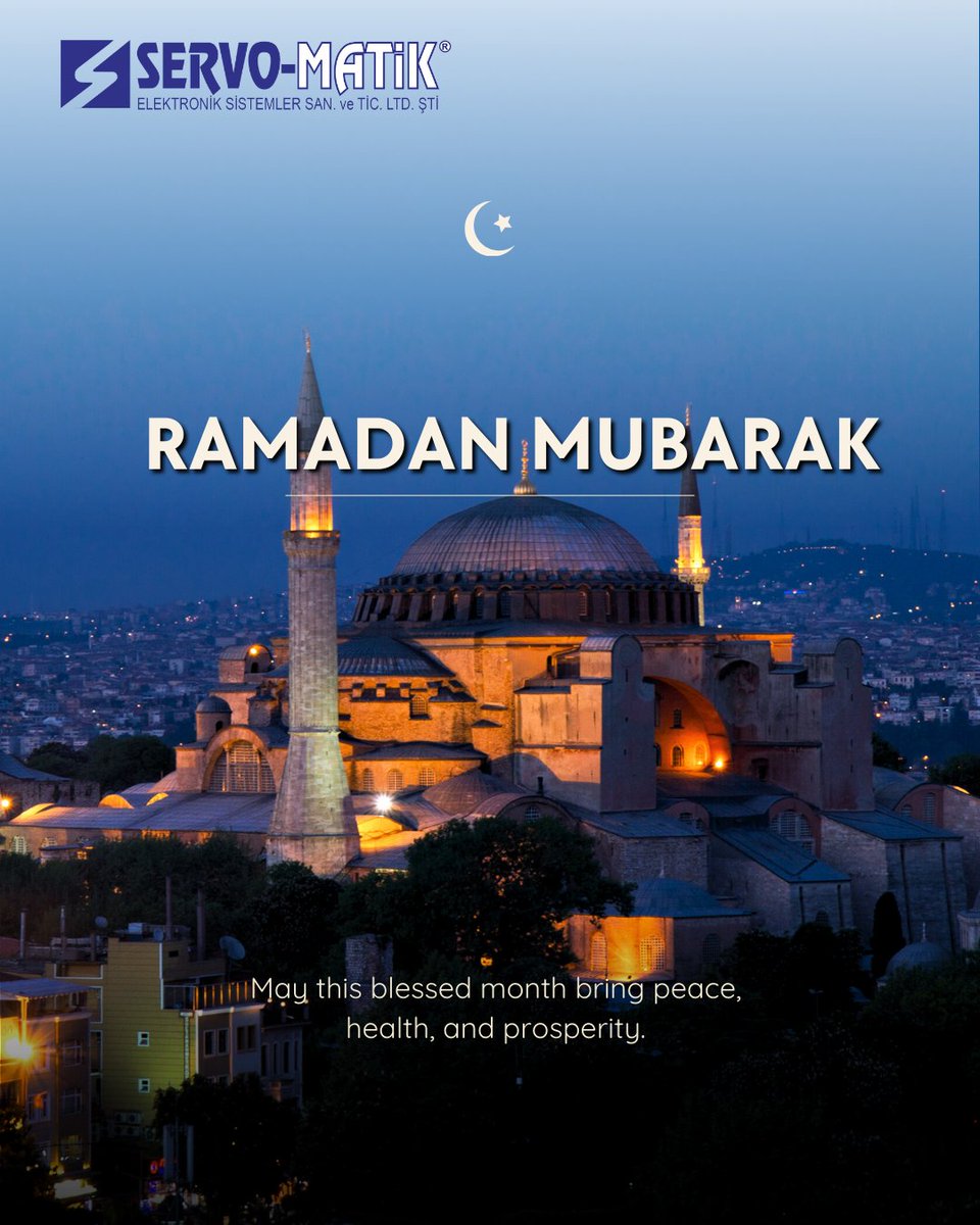 servomatik's tweet image. May the blessed month of Ramadan bring peace, mercy, and prosperity to you and your loved ones.
May your prayers be accepted and your tables filled with abundance. 🌙✨
#servomatik #servomatikelektronik
