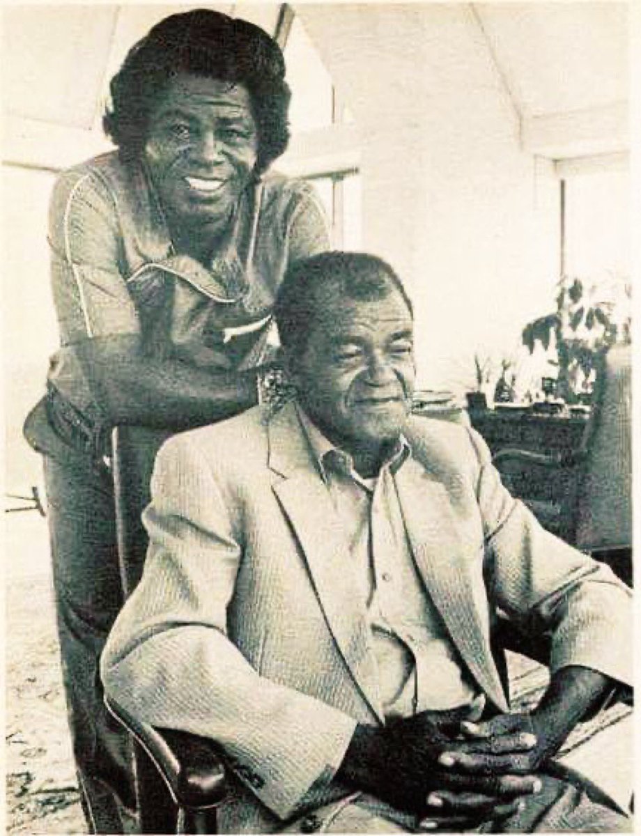 James Brown with his father.