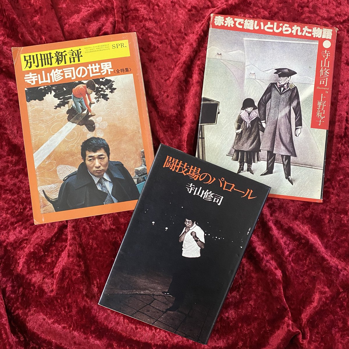 寺山修司の句集、エッセイ、特集本、対談集など販売中。演劇人としての