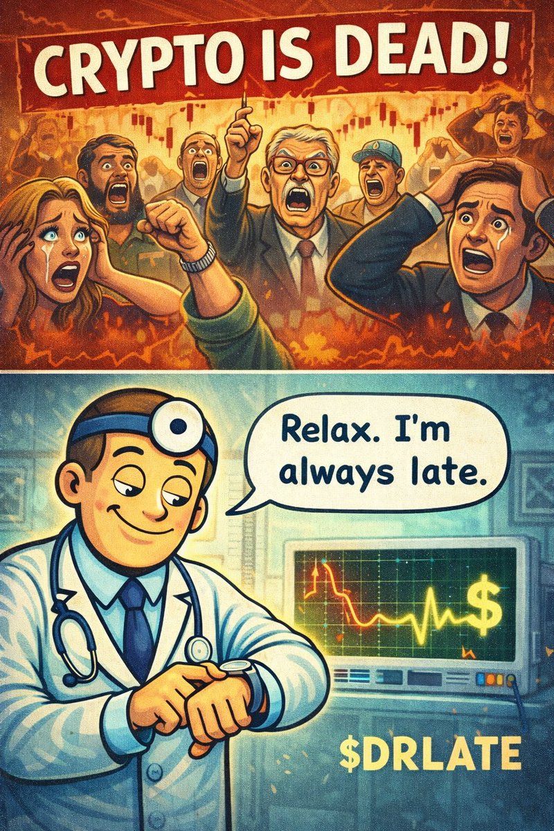 GM Everyone ☀️

They sell fear. We sell patience.
$DRLATE