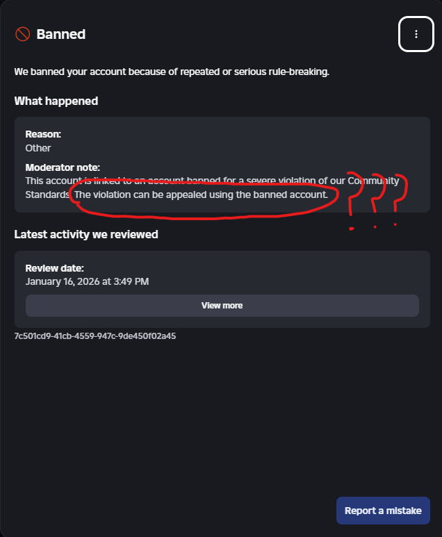 audri35334's tweet photo. @Roblox @Roblox My 2018 account iilovvcattss remains banned due to a shared household WIFI with my banned sibling. I've sent 180+ appeals, but I only receive automated responses. I am being penalized for nothing. Please help https://t.co/WA0johnLO5