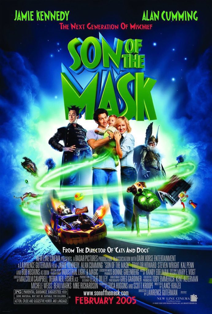 FilmNewsNos's tweet photo. 🎬MOVIE HISTORY: 21 years ago today, February 18, 2005, the movie ‘Son of the Mask’ opened in theaters!
#JamieKennedy #AlanCumming #TraylorHoward @kalpenn #StevenWright #BobHoskins #BenStein #MagdaSzubanski #SandyWinton #RebeccaMassey #LawrenceGuterman https://t.co/rPc0F8jH5S