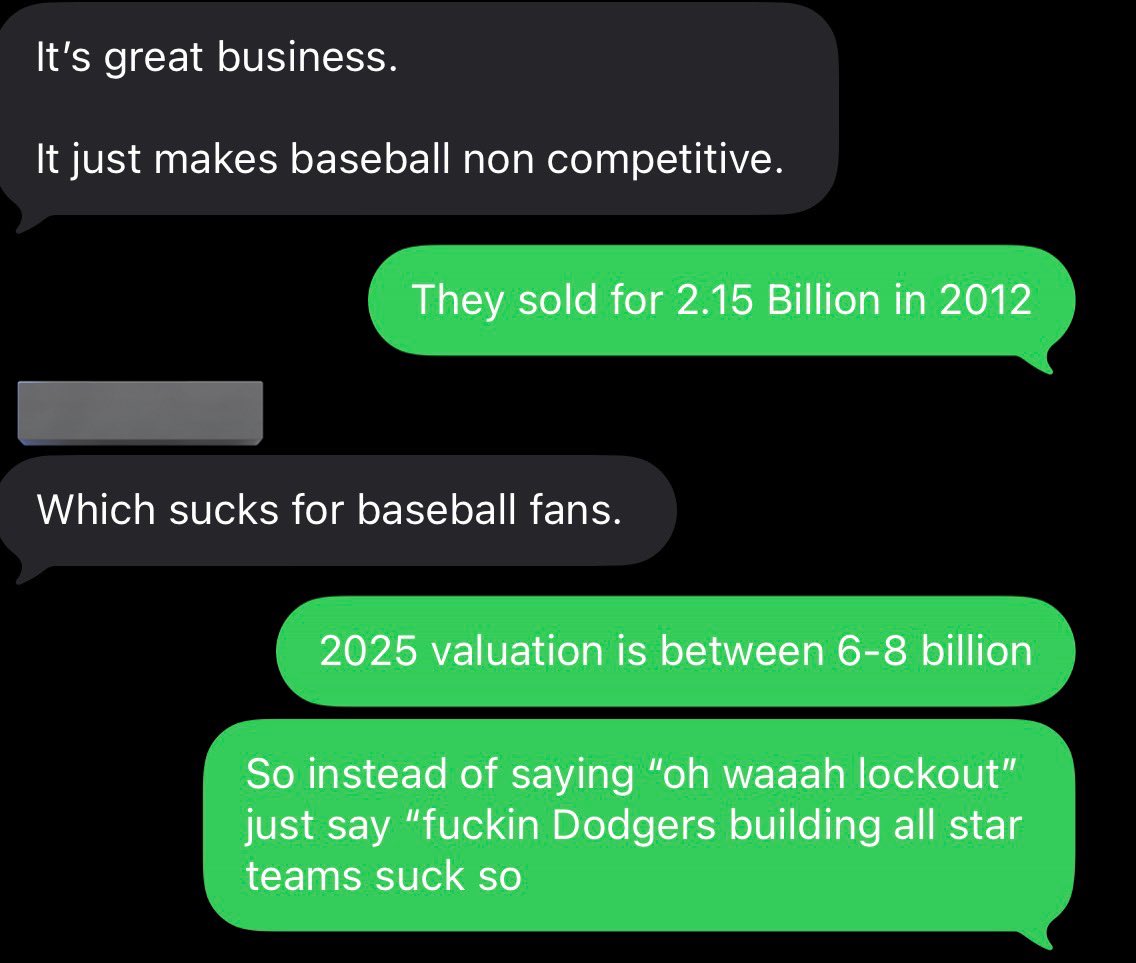 I firmly believe that 99 percent of the “wahhh lockout” arguments are just fans who are upset that the Dodgers are winning.