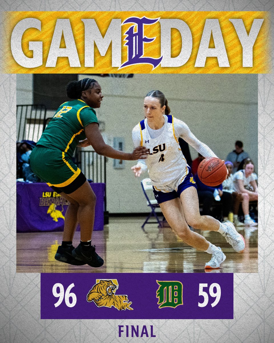 LSUE keeps rolling in LCCAC play, scoring a 96-59 win at Delgado to improve to 7-0 in conference play.  The Bengals get four players in double figures.  They can clinch a second straight outright LCCAC crown on Saturday during sophomore day against BRCC.

#FullGeaux
#GeauxBengals