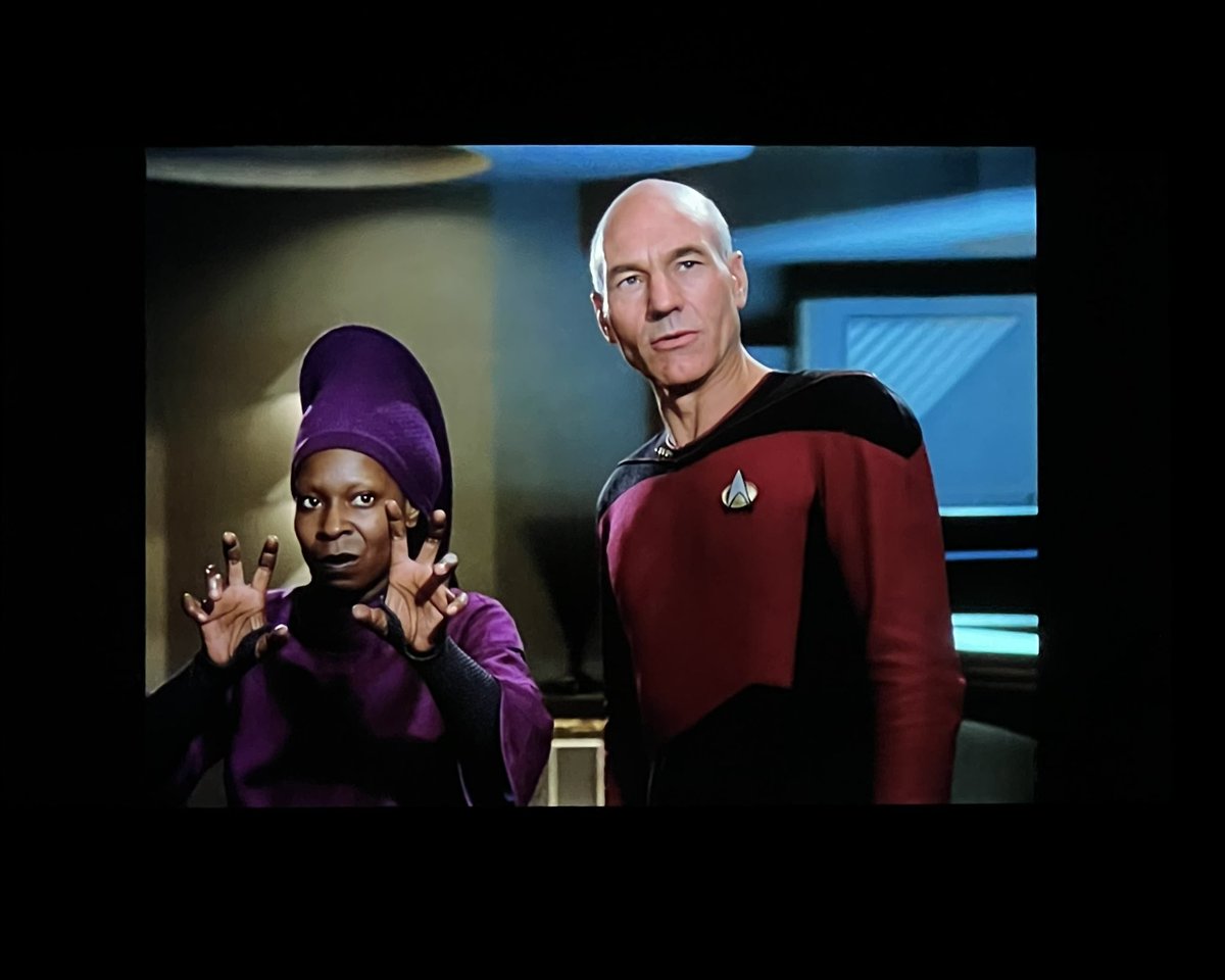 Katie_Classique's tweet photo. Q and Guinan face off to become the next telekinesis enemies since Eleven and Vecna.
#startrektng #qwho https://t.co/cOaKP49yxD