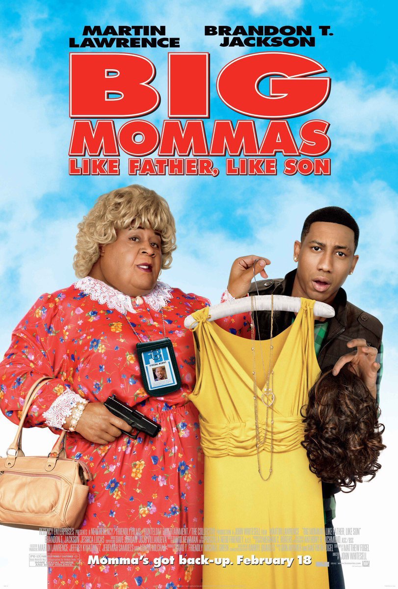 FilmNewsNos's tweet image. 🎬MOVIE HISTORY: 15 years ago today, February 18, 2011, the movie ‘Big Mommas: Like Father, Like Son’ opened in theaters!

#MartinLawrence #BrandonTJackson #JessicaLucas #TonyCurran #PortiaDoubleday #MichelleAng #EmilyRios #KenJeong #AnaOrtiz #MaxCasella #BrandonGill #FaizonLove