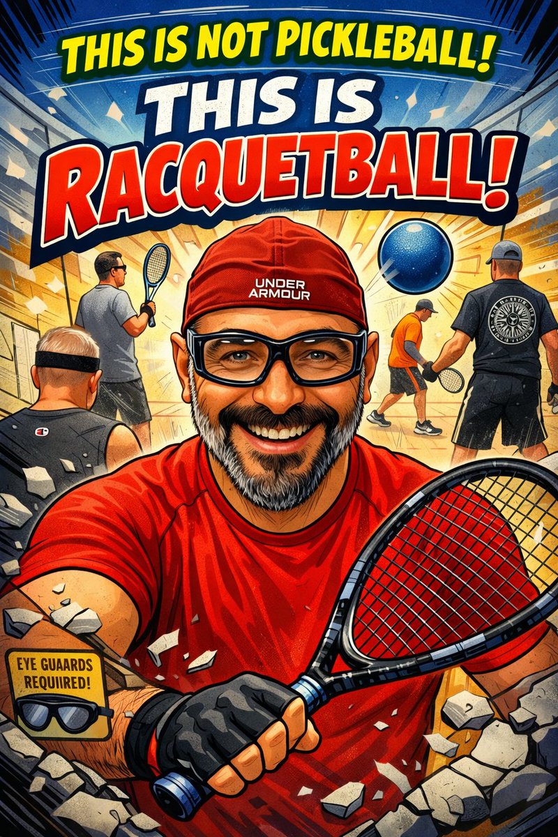 This is not #pickleball!!!!!! #tennis, #racquetball and #squash are real #racquetsports
