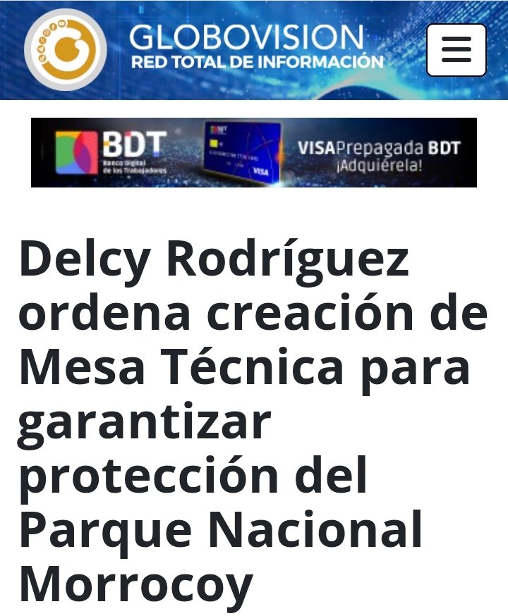 #ATENCIÓN Ante el uso indebido de agentes químicos y espumas en zonas vulnerables, la presidenta encargada, Delcy Rodríguez, ordenó este miércoles la creación de una Mesa Técnica para reforzar la protección del Parque Nacional Morrocoy. Vía <a href="/globovision/">Globovisión</a> #28Feb