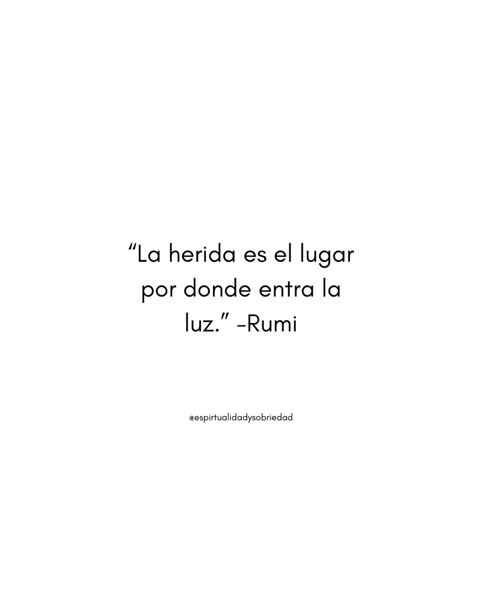 ESobriedad's tweet photo. No estás roto.
Estás despertando.
La espiritualidad en la recuperación
es volver a ti.
#Rumi #SanaciónEspiritual #Sobriedad #TransformaciónInterior https://t.co/ovK08FN8xk
