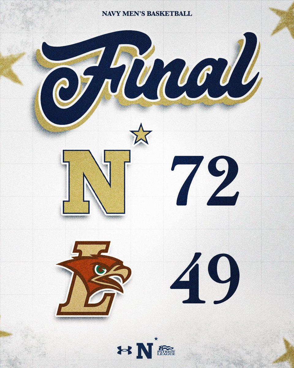 Clinched home court advantage throughout the <a href="/PatriotLeague/">Patriot League</a> tournament!

#GoNavy | #ExpectToWin