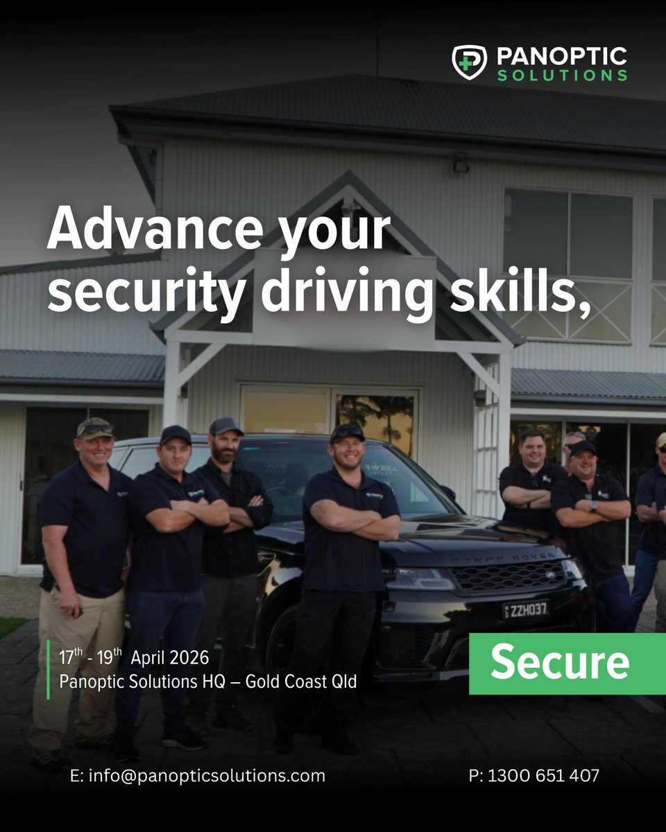 Panoptic01's tweet photo. Advance your security driving skills through real world training.

3-day Security Driver Enhancement Training.

Positions limited.
Don’t delay career progression.

SDET 1/2026 | 17–19 April
Book now: https://t.co/uDQTZ7kt4P

#SecurityDriver #ExecutiveProtection #SecurityTraining https://t.co/10yb1S3pBJ