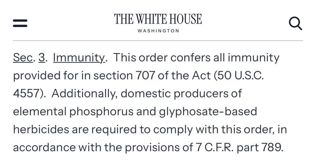 RenzTom's tweet image. 🚨🚨🚨 BREAKING - Donald Trump bypasses Congress by attempting to provide immunity to cancer-causing glyphosate manufacturers!!!

Glyphosate causes cancer according to several court rulings. In a gift to the big pharma/big ag industry, Trump has just tried to unilaterally block