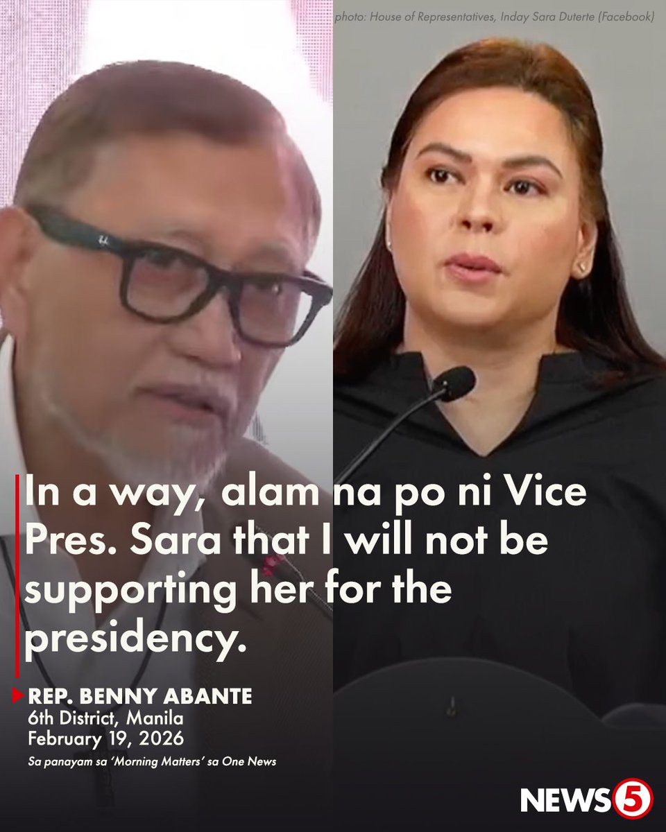 ‘NANINIWALA PO AKO ROON SA IMPEACHMENT’

Iginiit ni Manila 6th District Rep. Benny Abante na hindi siya matitinag sa deklarasyon ni Vice Pres. Sara Duterte para ipagpatuloy ang impeachment complaint na kanyang inendorso nitong Miyerkules, Feb. 18.

Dagdag pa niya, baka lalo pa
