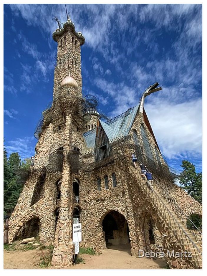 DebraMartz's tweet image. If you've never seen this 1-man endeavor, Bishop Castle, you should put it on your bucket list!  He has worked on building it for over 60 years.

#RBandMe @debramartz #FindYourThing
#Get It Here: redbubble.com/shop/ap/133411…

#BishopsCastle #Colorado #castle #buyinoart #giftideas