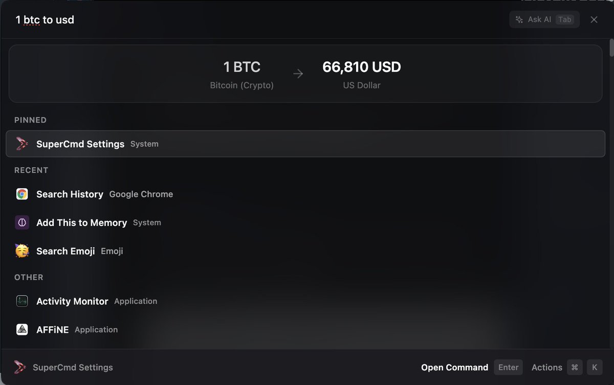 Released 1.0.3 -> github.com/SuperCmdLabs/S…

Key additions and fixes
1. Setup hotkeys for any application and mac settings
2. More metrics for smart calculator
3. Fixes with menu bar and icons

We have got contributors too!
Contributions from <a href="/monotykamary/">tom</a> for
4. Fetch voices from