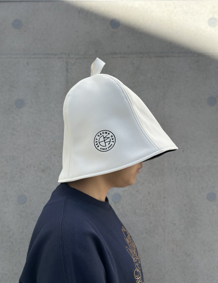 フェイクス エード マイクロファイバー サウナハット Lサイズ 小ロゴ