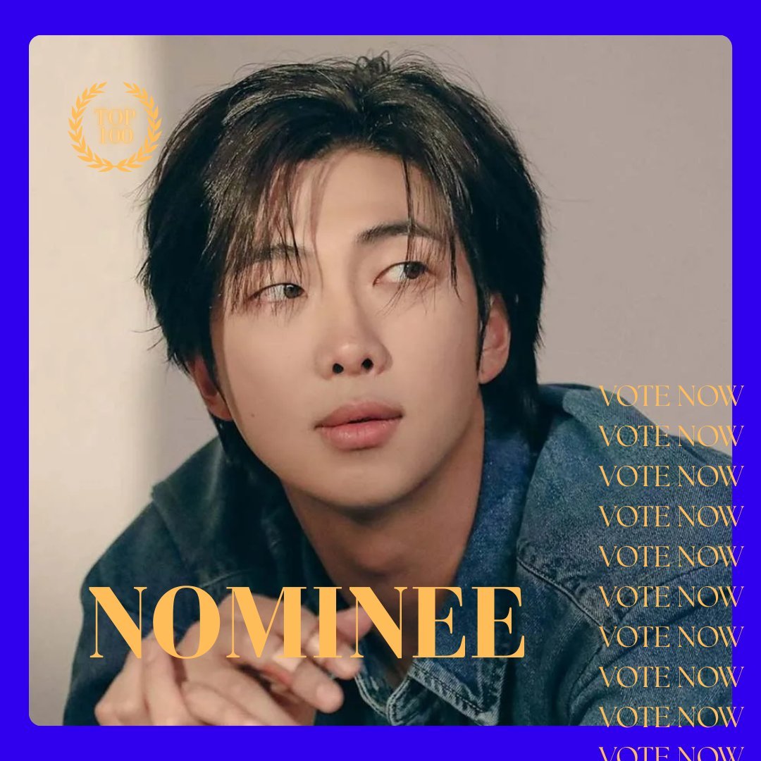 RM (BTS) is nominated as the Most Beautiful/Handsome Face in the World ...