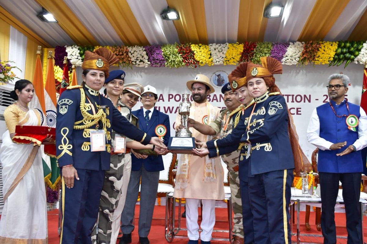 CISFHQrs's tweet photo. Some Are Born To March. Some Are Born To Lead The March.

From the quiet hills of Manipur to the thunder of applause on the national stage, Lady Constable Lydia Chingbiaksiam carries a story stitched with sacrifice, perseverance and pride. Joining the CISF in 2022, she became part of history with the formation of the CISF Women Band in 2023—turning dreams into duty.

At the 26th All India Police Band Competition-2025 (AIPBC), her baton spoke louder than words—earning her the Best Conductor award, as the CISF Women Band lifted the Overall Championship & First Prize. A moment where hard work met honour and service found its rhythm.

Her unwavering dedication, discipline and passion serve as a powerful inspiration to young women across the nation - showing that with courage, perseverance and belief, they too can rise, lead and bring honour to the country.

CISF is continuously encouraging and nurturing talented youngsters, motivating them to pursue excellence and achieve expertise in their chosen and cherished domains. Through sustained support, guidance, and opportunities, the Force is committed to empowering youth to realize their full potential and contribute meaningfully to the nation.

#NationFirst #ShieldOfSecurity #WomenInUniform #CISFWomenBand #NortheastPride #Rythm #Manipur

@HMOIndia 
@PIB_India 
@mygovindia 
@DDNewslive 
@CISFTraining 
@NBirenSingh 
@DIO_Ccpur