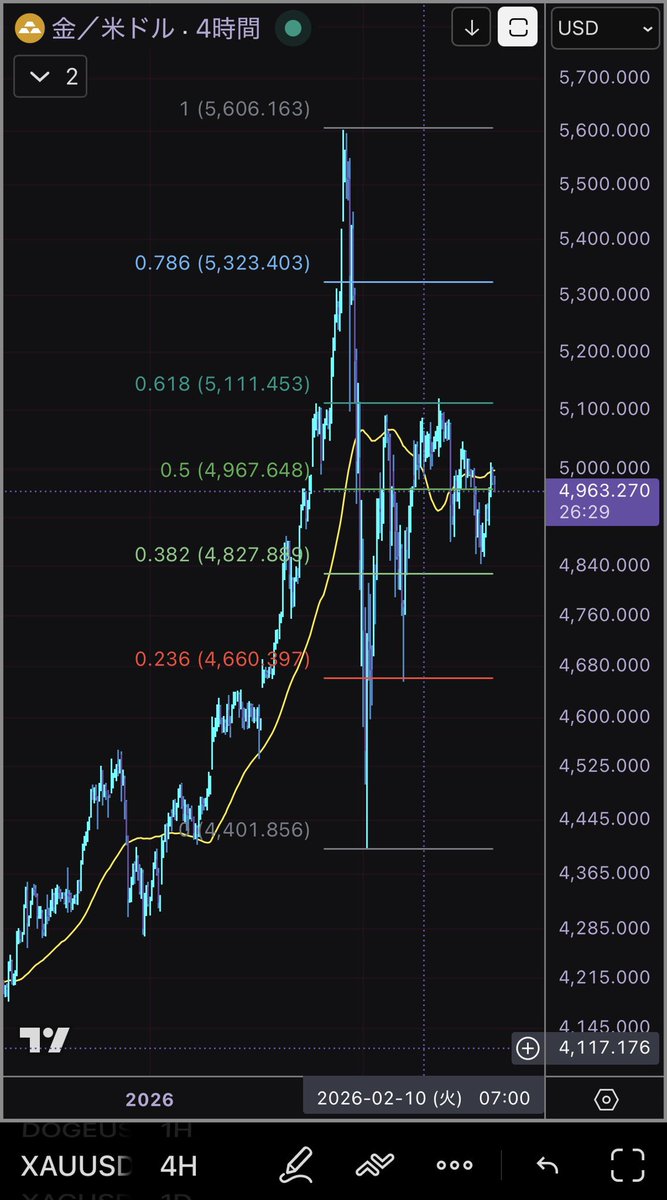 KARASU92459's tweet photo. $SILVER $XAGUSD
Xで100回見た伝説のリーチ目現る。

12月末1月末と連続証拠金引き上げ暴落タイムから何とか半値-0.618%戻しの調整区間でウロウロ。
だが今月2月27日は銀の現物引渡し期限で首の皮一枚…条件は完璧に揃ってる。
後世に残る派手な飛び込み見せてこい。
（ってかはじめて見たかもしれん） https://t.co/H4qdc5vh6M