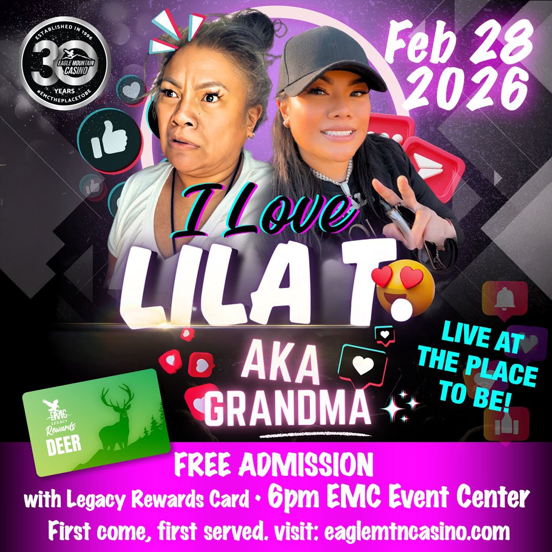 EagleMtnCasino's tweet image. 10 Days till Lila T takes over The Place To Be!

#EMCThePlaceToBe