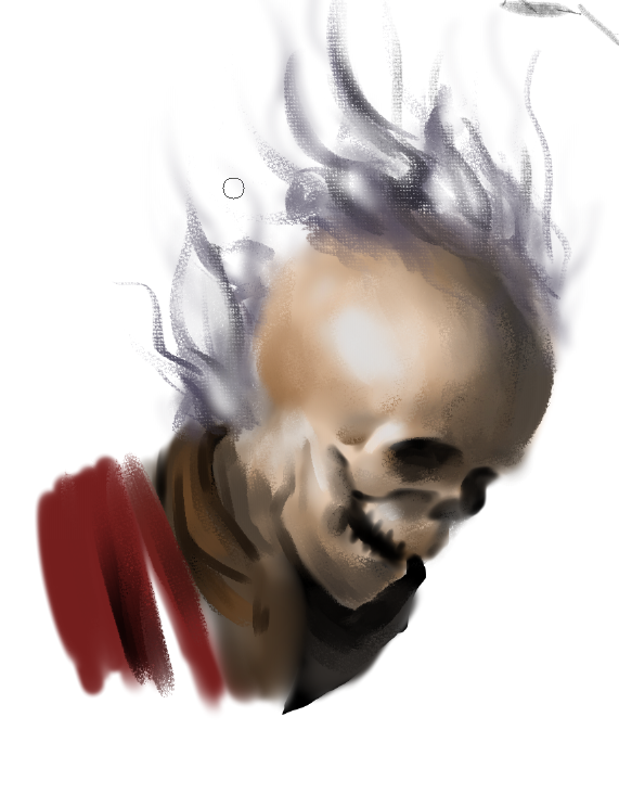 ergosloft's tweet photo. Skull are fun to do. https://t.co/HbS1ygENYr