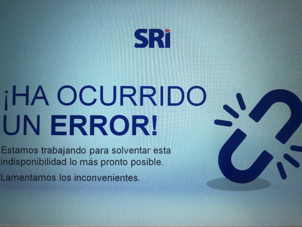 mrjarb10's tweet photo. @SRIoficialEc Su página no funciona, una semana para hacer un Anexo de Gastos. Igual hicieron el año pasado, empezarán a notificar los atrasos y cobrar multas después de varios meses y nadie podrá defenderse, pero la culpa es sólo suya. Su obligación es garantizar 100% sistema funcional 24/7 https://t.co/iA2ywkSPig