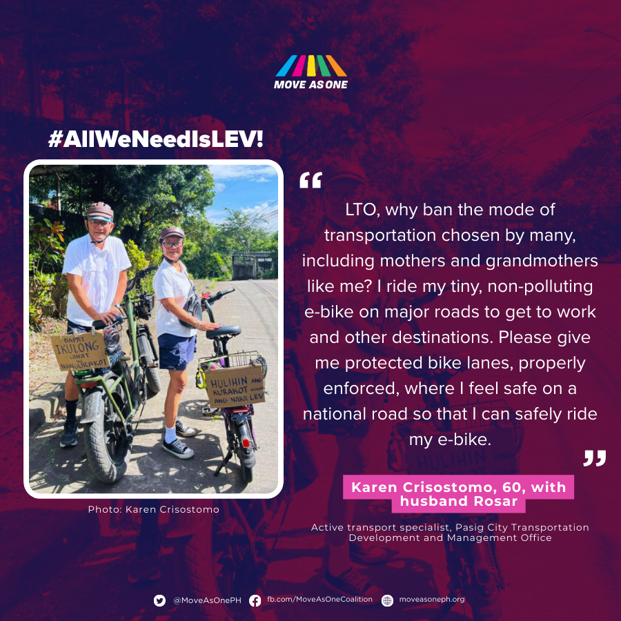 Hindi luho ang LEV — lifeline ito.
Para sa marami, ito ang pinakamabilis, pinaka-abot-kayang paraan para makapasok sa trabaho at makagalaw sa lungsod.
Pero sa halip na gawing ligtas ang pagbiyahe, ipinagbawal ito sa mga pangunahing kalsada.
Narito si Karen Crisostomo.