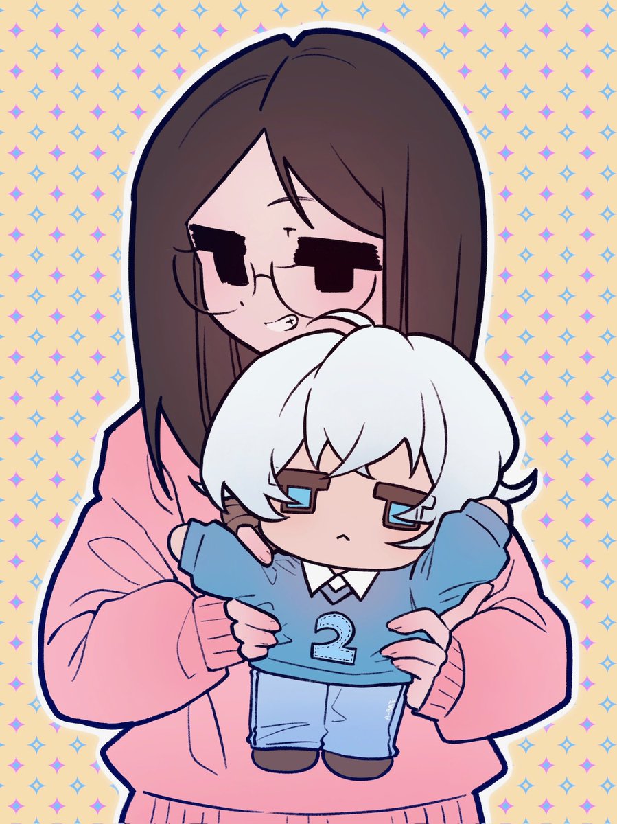 EvaWorldEngine's tweet image. Me holding February!!
#Cuteart #OCart #Selfportrait