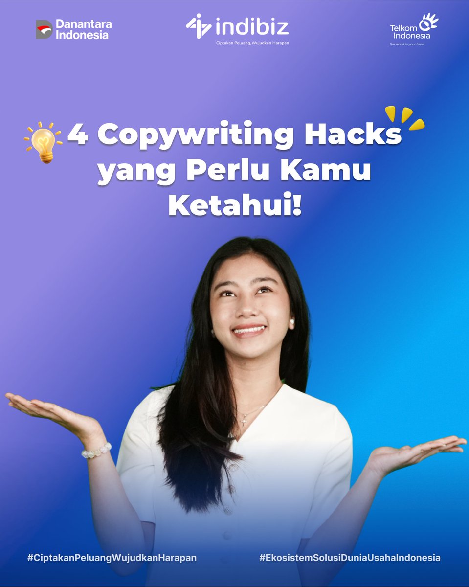 Indibiz_jtdiy's tweet photo. Most people think good copywriting is about sounding clever.
It’s not.
It’s about making people understand you faster and trust you more.
#Indibizjtd #Copywritting #CiptakanPeluangWujudkanHarapan #socmedmarketing #peluangbisnis https://t.co/rAKpbrlvGk