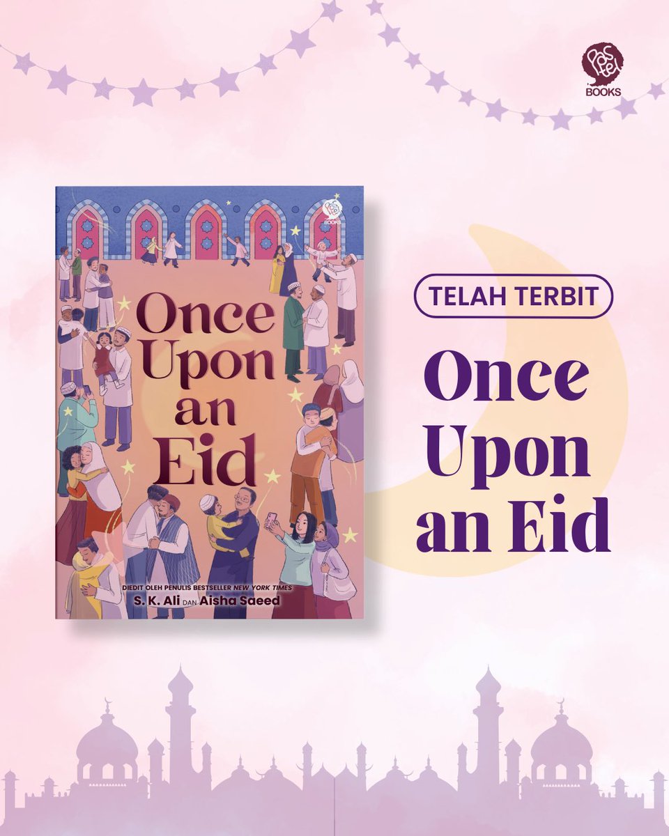 Finally here ✨
Once Upon an Eid udah terbit!

Buat kamu yang suka cerita-cerita pendek tentang keluarga, rindu, dan pulang yang dibalut dalam satu tema hari raya!

Wajib masuk bacaan Ramadan kamu 🫶

#PenerbitPastelbooks #OnceUponAnEid