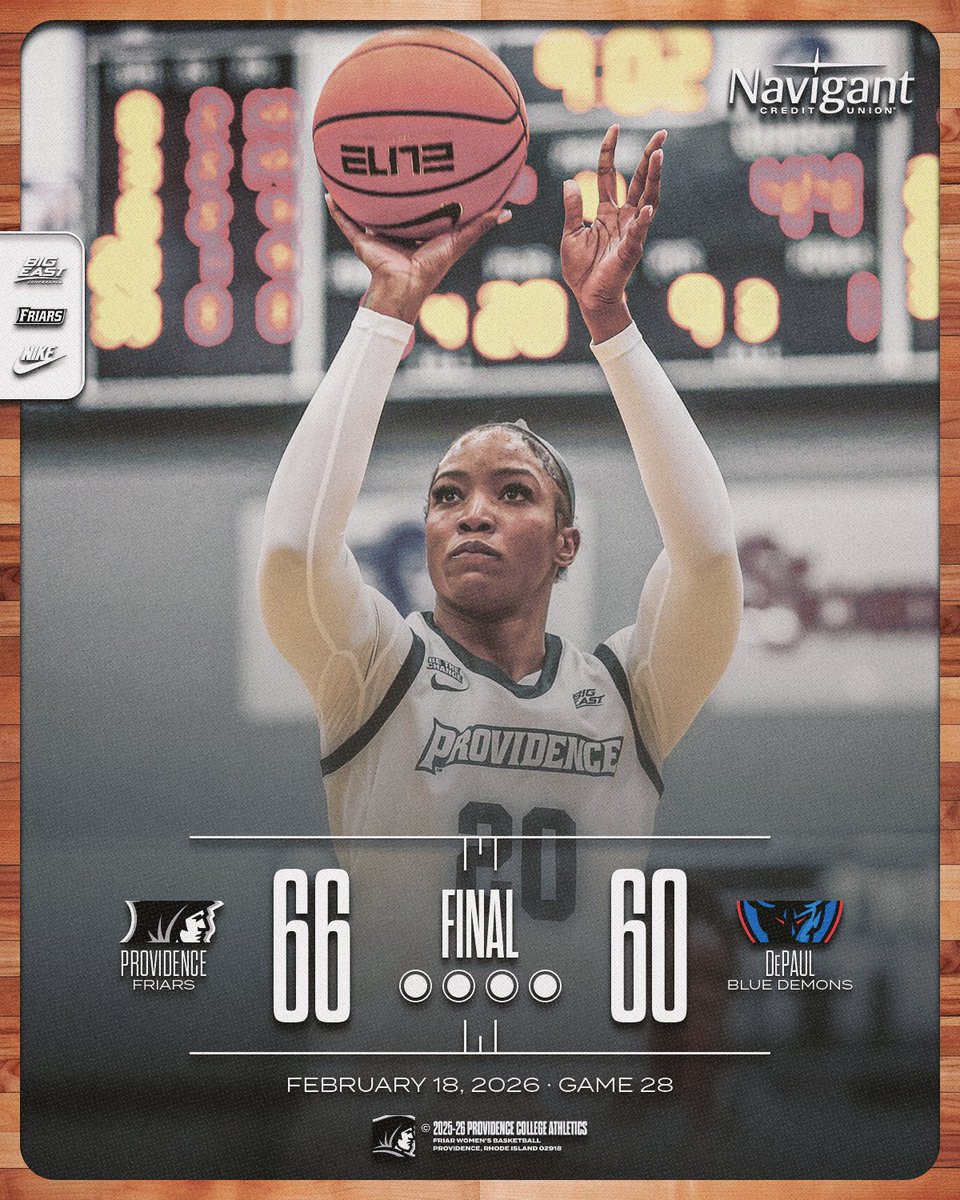 4-Straight BIG EAST wins for the FRIARS!!! Three Friars finished