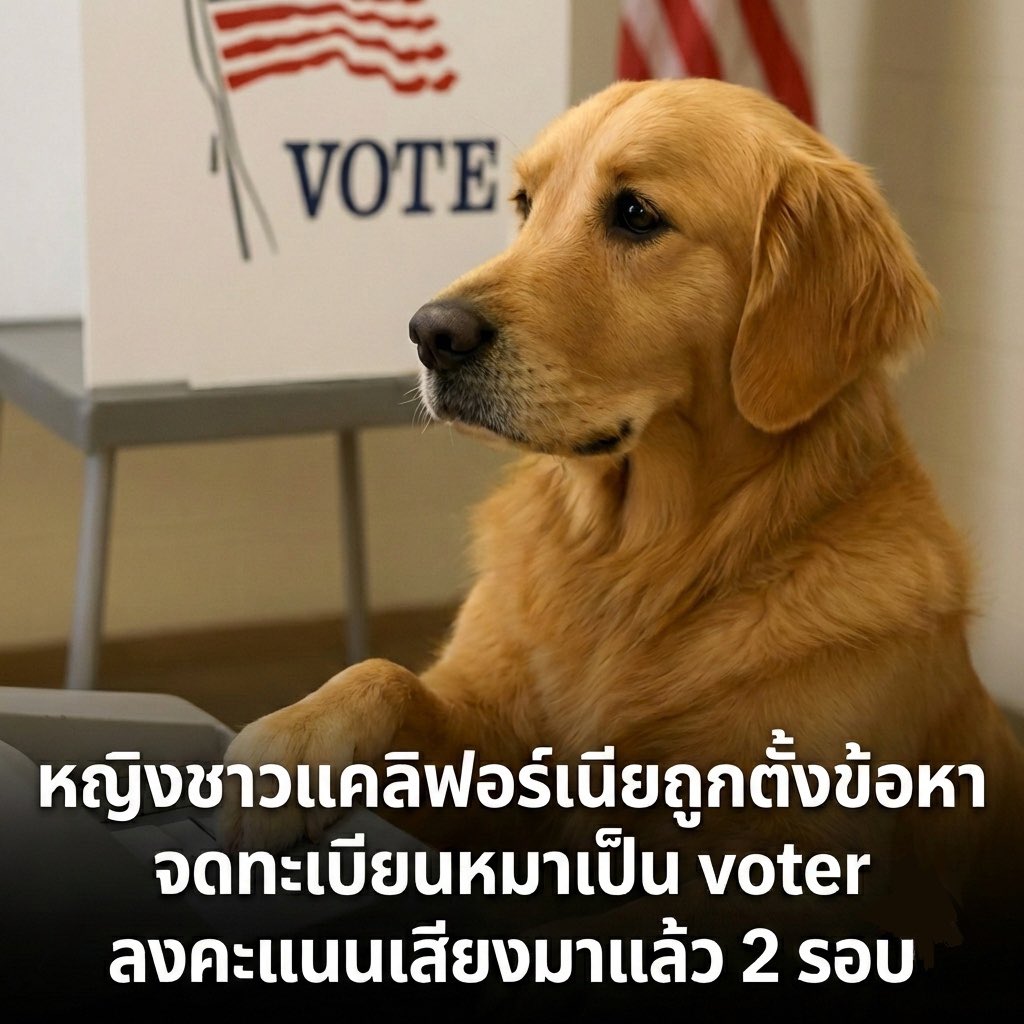 มีป้าคนหนึ่งลองใช้ชื่อหมาลงทะเบียนเลือกตั้งในแคลิฟอร์เนียเพื่อ “ทดสอบช่องโหว่ในระบบ” ว่าสามารถทำได้จริงหรือไม่ ปรากฎว่าแกสามารถลงทะเบียนหมาของแกให้เป็น voter ได้จริง ก่อนที่แกจะไปมอบตัวรับความผิดด้วยตนเอง

คุณป้าคนนี้ ชื่อ Laura Lee Yourex วัย 62 ปี แกอยู่ที่ Orange County