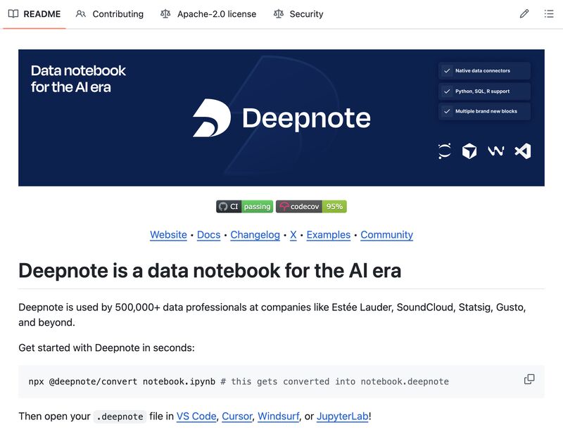 MKTJimmyxu's tweet photo. Apply for the @GitHub Student Developer Pack and get access to AI tools like #Deepnote in 4 steps:
1️⃣ Visit the @GitHubEducation page
2️⃣ Verify your student status (school email or docs)
3️⃣ Wait a few days for approval
4️⃣ Get access to #Github and partner offers like @DeepnoteHQ https://t.co/rdx1VXzMel