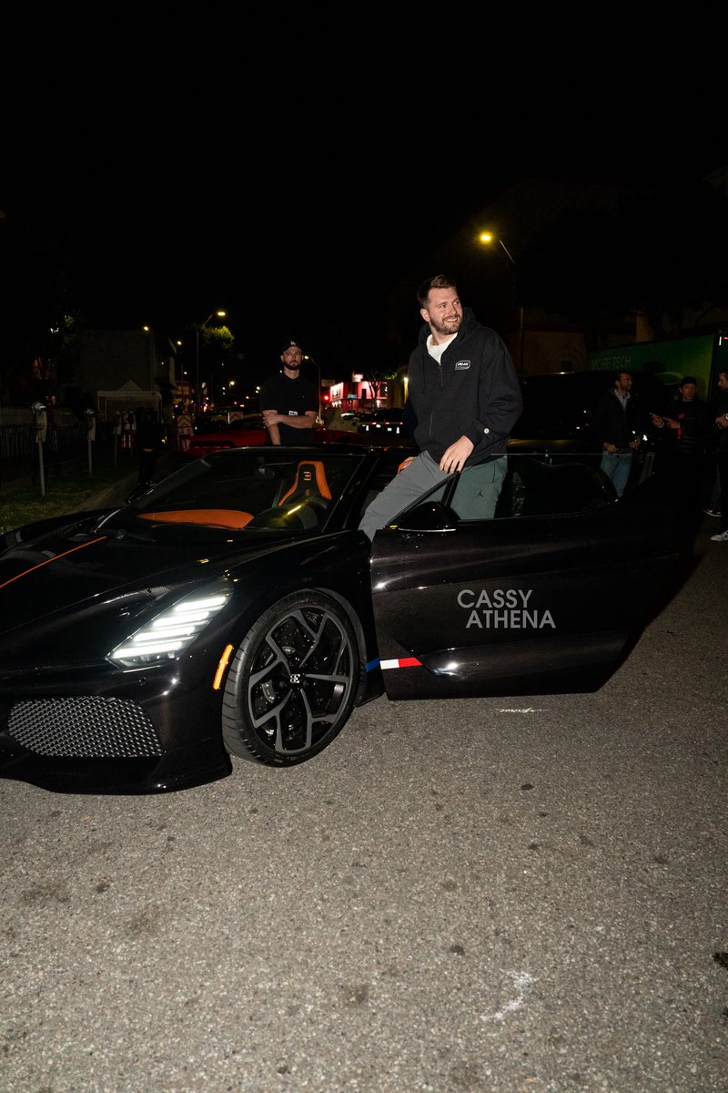 cassyathena's tweet photo. 📸 @lukadoncic pulled up in a @Bugatti at All Star Weekend to “Luka’s House” hosted by @Jumpman23 https://t.co/FWAMx3mShg