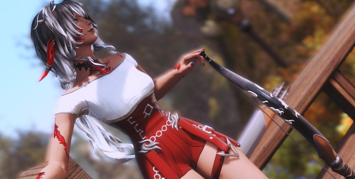 In an archery kinda mood. #au_ra #gpose
