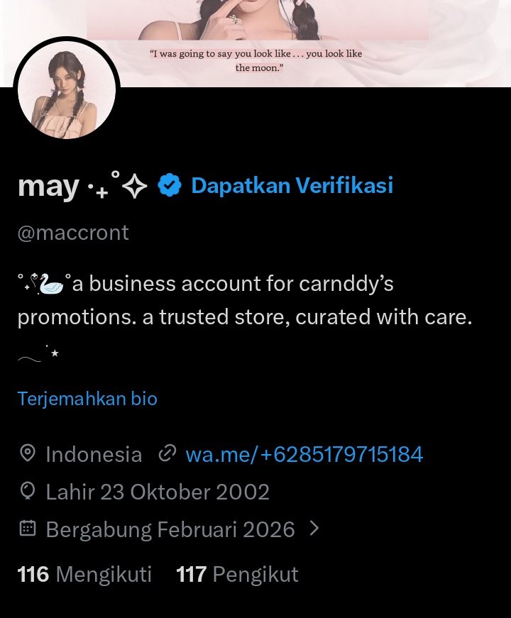 maccront's tweet image. done upfoll ba jfb 100f by @mdetall
✪ start 1f
✪ end 101f + bonus 16f
✪ free pembersihan dan bonus