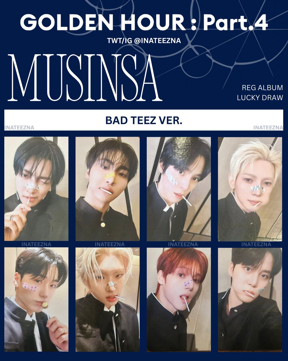 ATEEZ [GOLDEN HOUR : Part.4] Photocard PC Musinsa - Lucky Draw