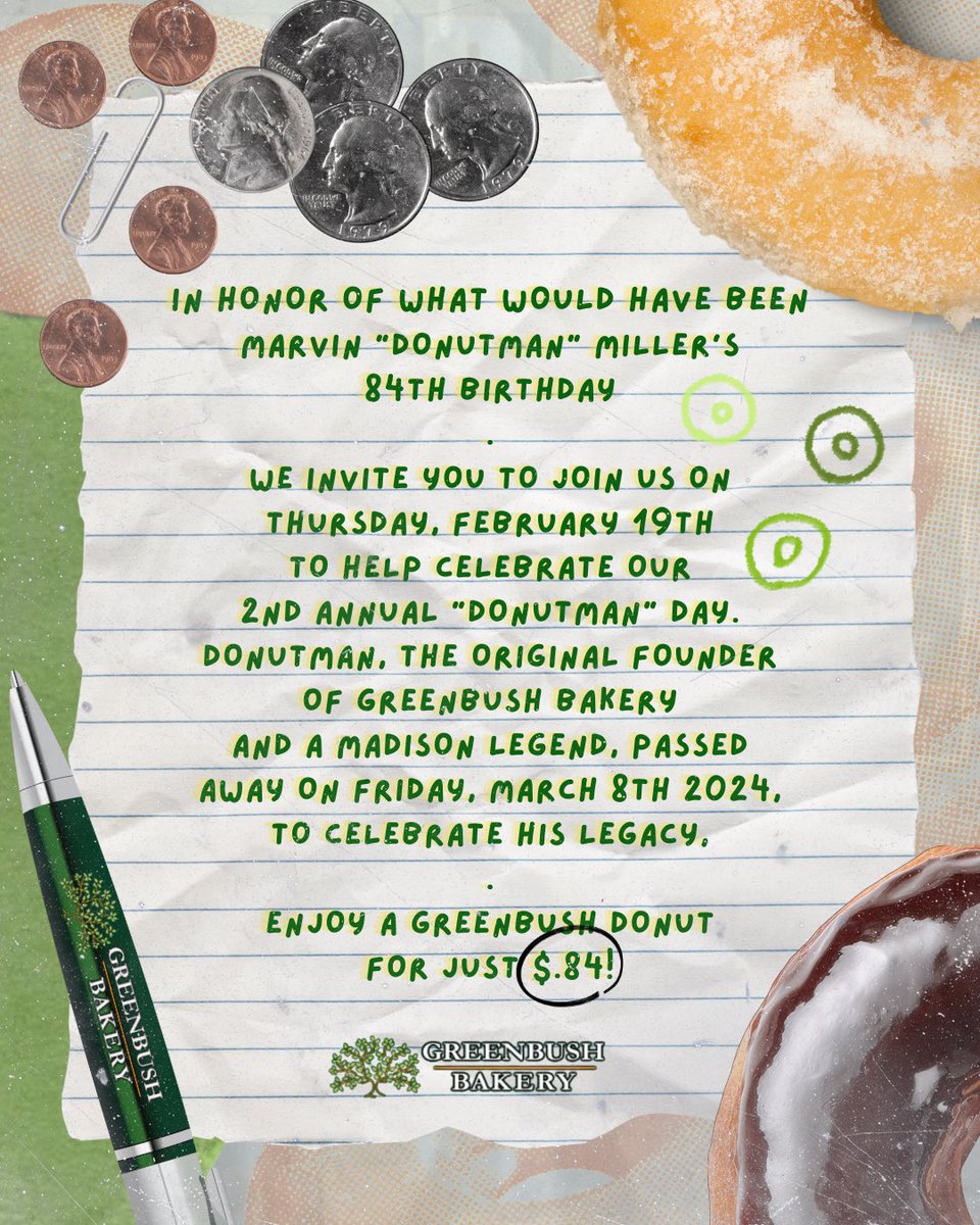 Don’t forget to join us tomorrow to celebrate our 2nd Annual Donutman Day!